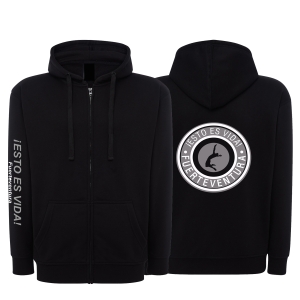 Chaqueta cremallera negra