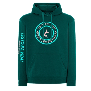 Sudadera verde tropical