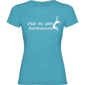 camiseta chica turquesa