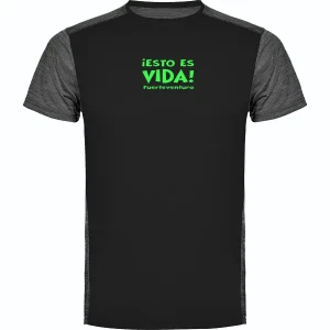 camiseta sport unisex negral