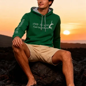 sudadera verde oscuro